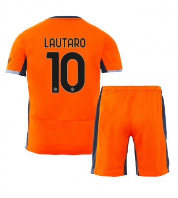 Inter Milan Lautaro Martinez #10 Replika Babytøj Tredje sæt Børn 2023-24 Kortærmet (+ Korte bukser)
